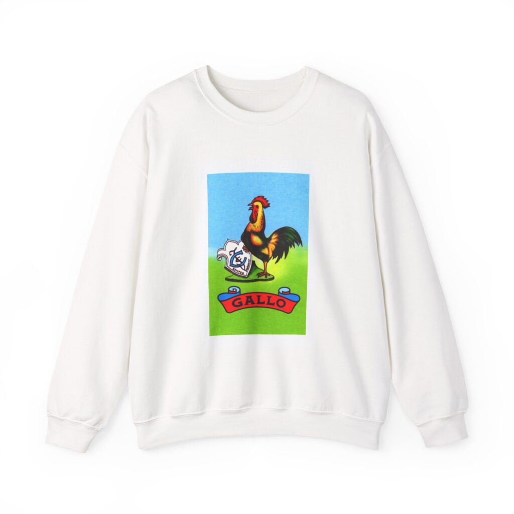 Loteria Crewneck Sweatshirt - Bold Mexican Folk Art Design
